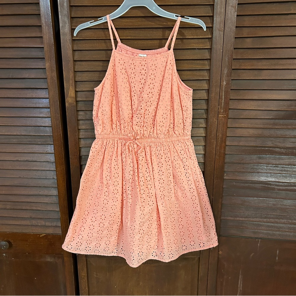 OshKosh Peach Eyelet Spaghetti Strap Sundress
